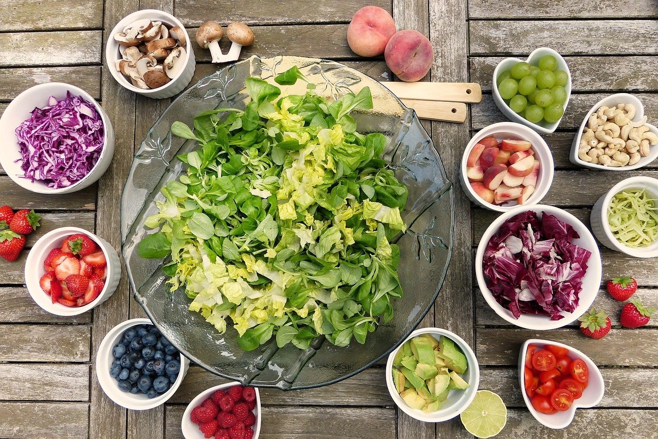 salad, fruit, berry